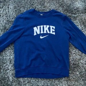 Blue Nike crew neck